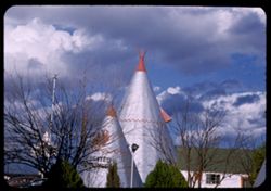 two tepees in highway lodge  west outskirts of  Birmingham