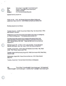 Email from Chris Kojm to Chairs re FW: Pending Hearing Requests, July 29, 2004, 10:26 AM