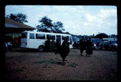 Bus Arrives at Asante Funeral