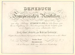 Denkbuch der Franzoesischen Revolution