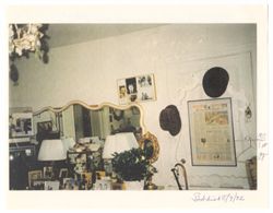 Coughlan bedroom showing photographs in context