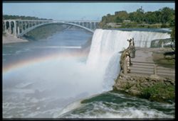 Rainbow Bridge and American Falls. Niagara.