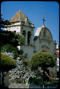 Presidio Chapel at San Carlos Barromeo at Monterey, Calif.