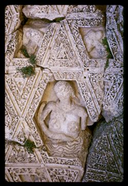 Temple of Bacchus Fragments of ceiling BAALBEK