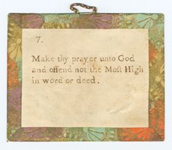 7. Make they prayer