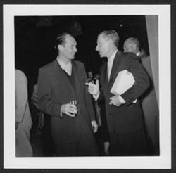 Henry Mancini and Hoagy Carmichael talking.
