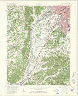 Kosmosdale quadrangle, Kentucky-Indiana : 15 minute series (topographic) [1959 reprint with vegetation]