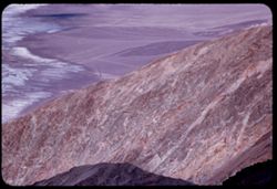 View up Death Valley from 5,475 ft. high Dante's View in Black Mtns.