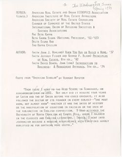"Introduction of Art Weimer Phi Beta Kappa Banquet," April 20, 1983