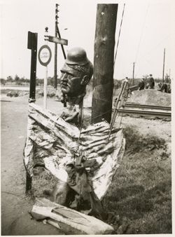 Decorated effigy of Hitler