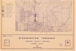 Bloomington Township, Monroe County, Indiana, zone map