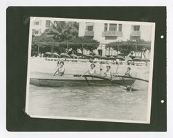 Friends of Roy W. Howard in a row boat