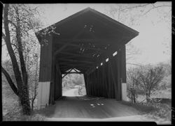 Bridge near old barn east of Brookville, state road 252