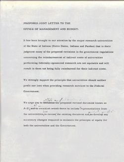 Proposed Joint Letter to the Office of Management and Budget, June 9, 1978
