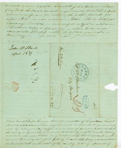 Wilbank, John, Philadelphia to William Maclure, Mexico., 1839 Mar. 24