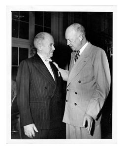 Roy W. Howard and Dwight D. Eisenhower