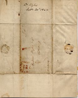 Andrew Wylie, Sr. to Andrew Wylie, Jr., 13 September 1842