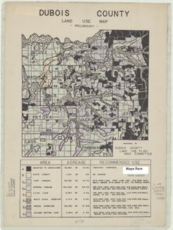 Dubois County [Indiana] land use map : preliminary
