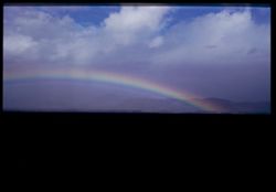 Rainbow late morning near Safford, Arizona