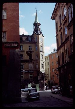 Goldener Hirsch corner tower. Innsbruck. X