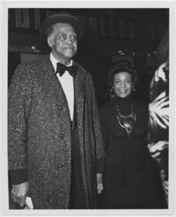 Robert Earl Jones with unidentified woman
