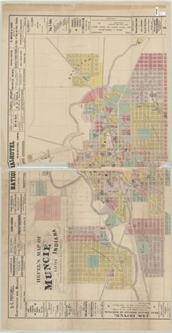 Hefel's map of Muncie Indiana