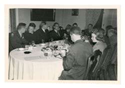 Group at dining table
