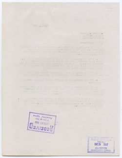 Recommendation of Policy for Founder’s Day, 06 April 1951