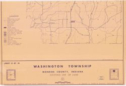 [Monroe County, Indiana, existing use of land.] Sheet 13. Washington Township, Monroe County, Indiana, existing use of land