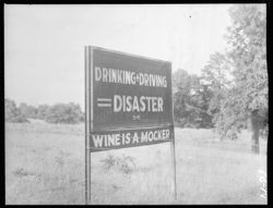 Liquor sign near Connersville, Brookville road