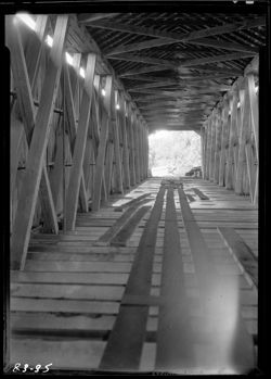 Covered bridge construction near Fairfield