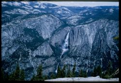 Yosemite Falls seen from Sentinel Dome.
