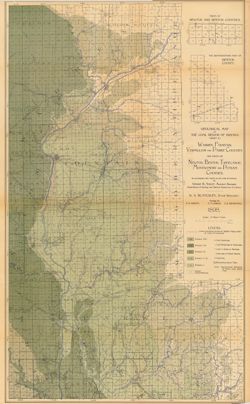 Geological map of the coal region of Indiana. Sheet A, Warren, Fountain, Vermillion and Parke Counties and parts of Newton, Benton, Tippecanoe, Montgomery and Putnam Counties, to accompany the Report on the coal of Indiana