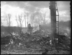 Fire at Helmsburg depot