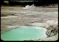 G-38= Norris Geyser Basin Big and little green pools