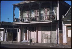 800 block of Toulouse St. near Bourbon St. across from old French Opera House.