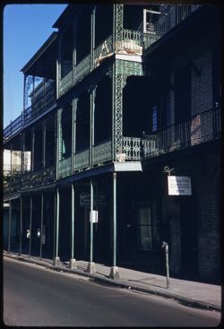 Balcony at 736 Royal St. New Orleans.