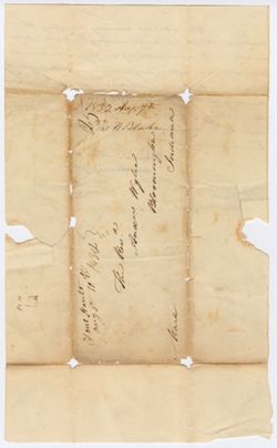 Thomas H. Blake to Andrew Wylie, 7 August 1832