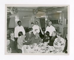 Roy Howard and company dining