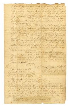1784, Feb. 28 - Washington, George, 1732-1799, pres. U.S. Mount Vernon, [Virginia]. To Charles Washington. Family affairs.
