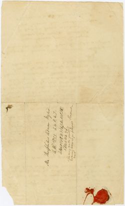 John F. Frazer(?) to TAW regarding nursery rhyme “Bye Baby Bunting,” undated