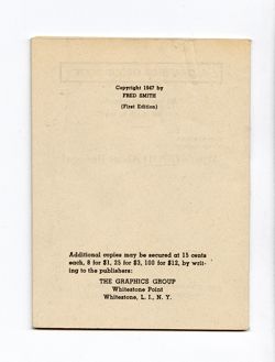 1947: Publication titled "How to Think about the United Nations" By: Fred Smith.