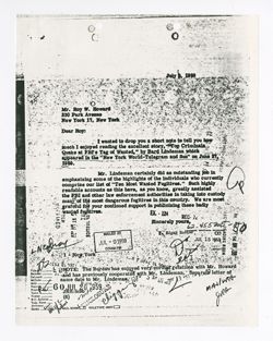 9 July 1959: To: Roy W. Howard. From: John Edgar Hoover.