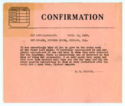 23 September 1927: To: Roy W. Howard. From: William R. Hearst.