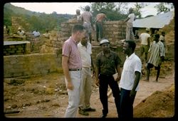 Nooter with Kolahun Commissioner Alfred Kollie &  School Supervisor Pawa