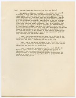 Report of the Ford Foundation Committee, ca. 18 March 1952