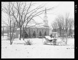 North side of Christian church, winter, from Al LaTour's