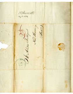 Bennett, W[illia]m P., New Orleans. To Achilles Fretageot, New Harmony (Inda)., 1834 Aug. 11