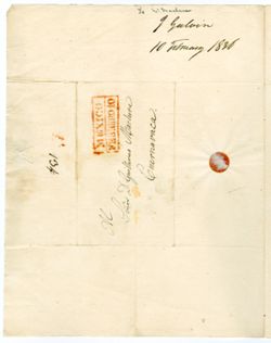 Galvin, J, Mexico, 10 Feb 1836, To William Maclure, Guernavaca., 1836 Feb. 10