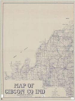 Map of Gibson Co. Ind.